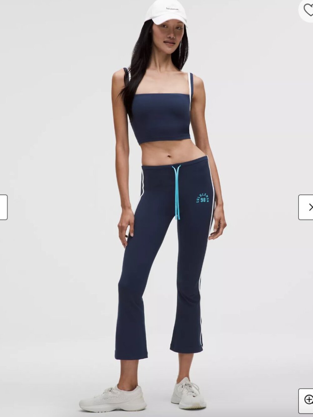 Nulu Sporty Trim Mid-Rise Flared Pant